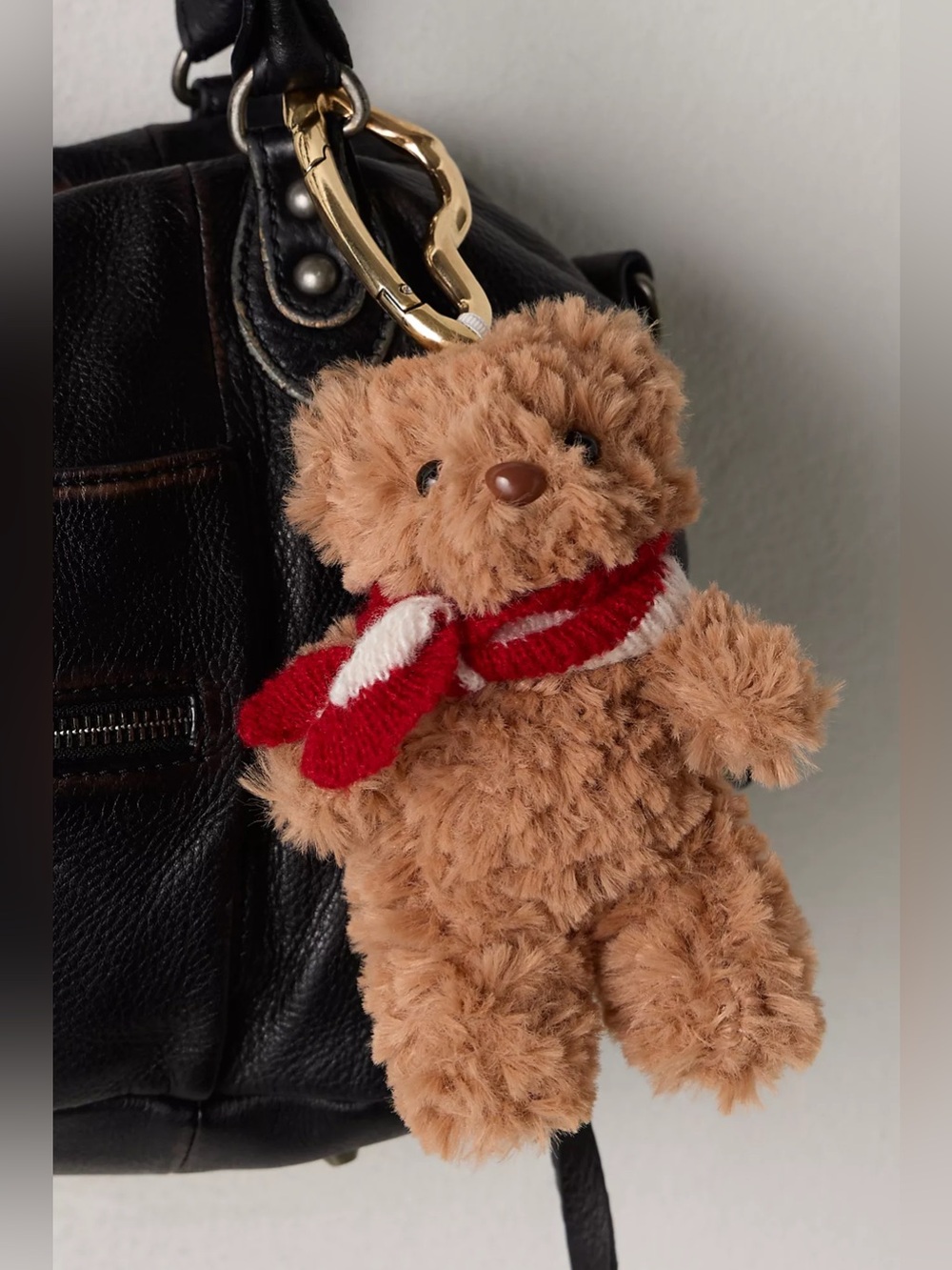 NWT! FP Free People Fuzzy Bear Bag Charm